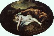 Jean-Antoine Watteau Jupiter and Antiope painting